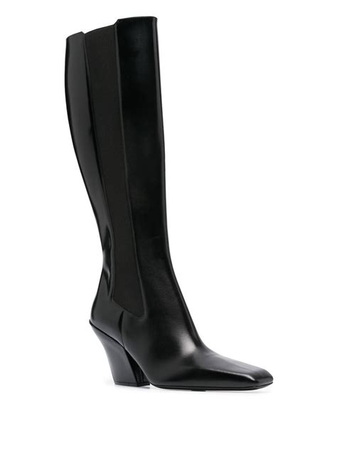 prada block heel boots